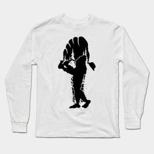 Bigfoot Playing Saxophone Long Sleeve T-Shirt